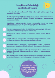 saugi-svente-darzelyje